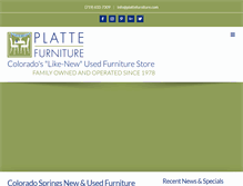 Tablet Screenshot of plattefurniture.com